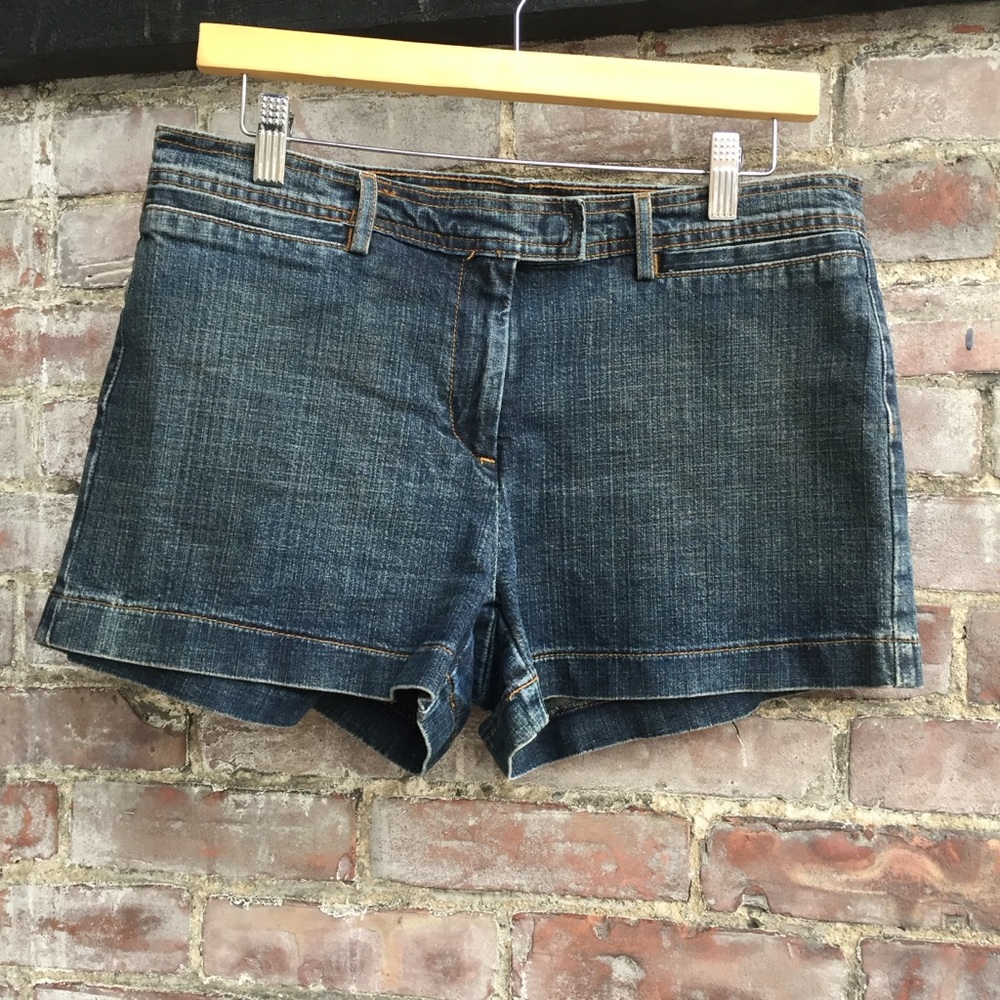 WOMENS J. CREW BLUE JEAN SHORTY SHORTS ~6/8